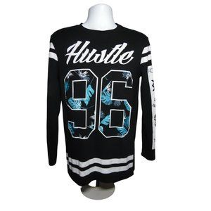 Master Piece Rare Mens Long Sleeve T-Shirt Small Size - Black/ White